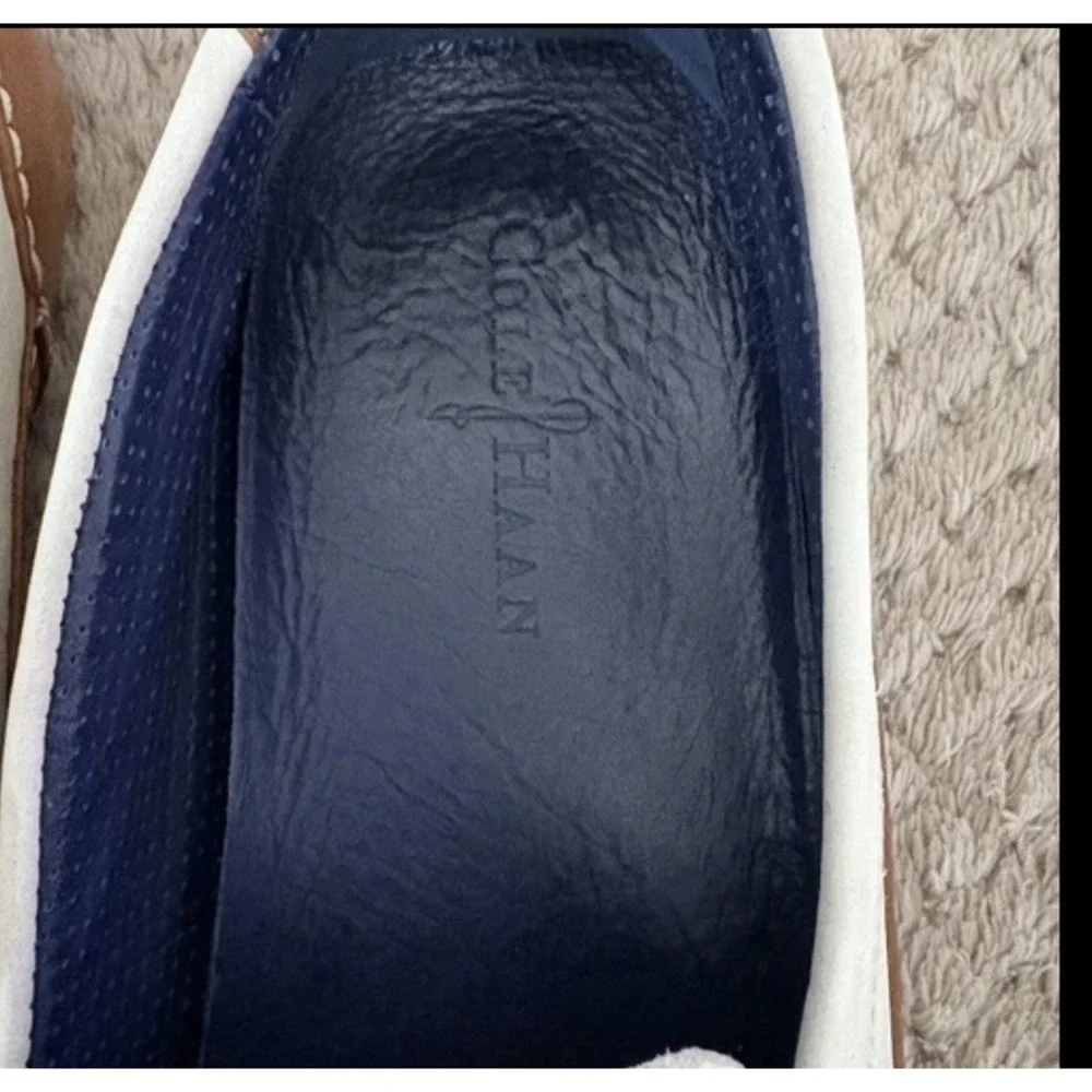 COLE HAAN/NIKEAIR SUEDE UPPERS &LEATHER TWO TONE 9/M/ PREPPY LOAFER SLIP ON